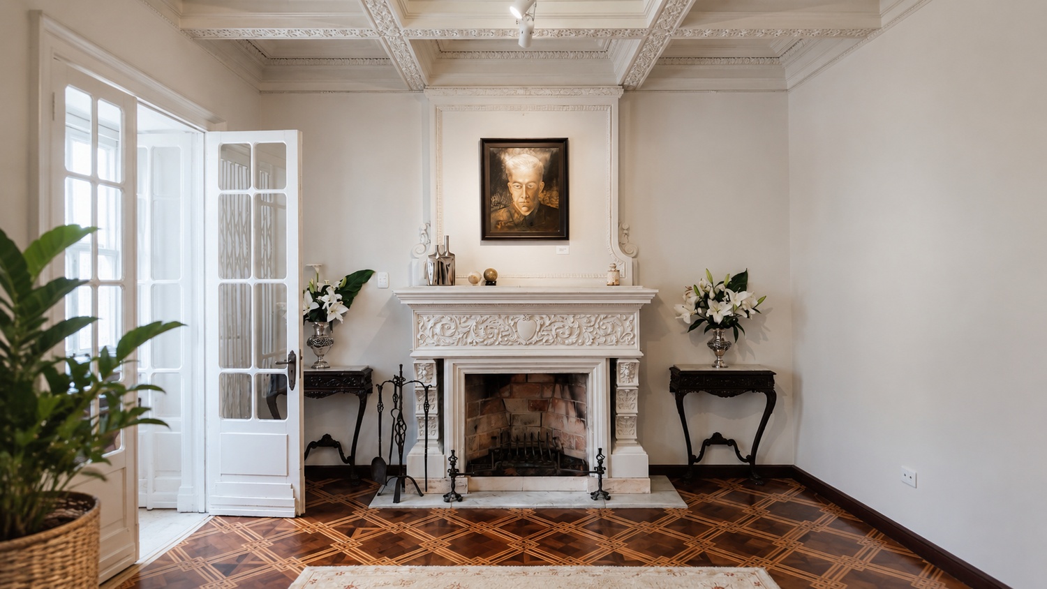 Cheminée classique parisienne