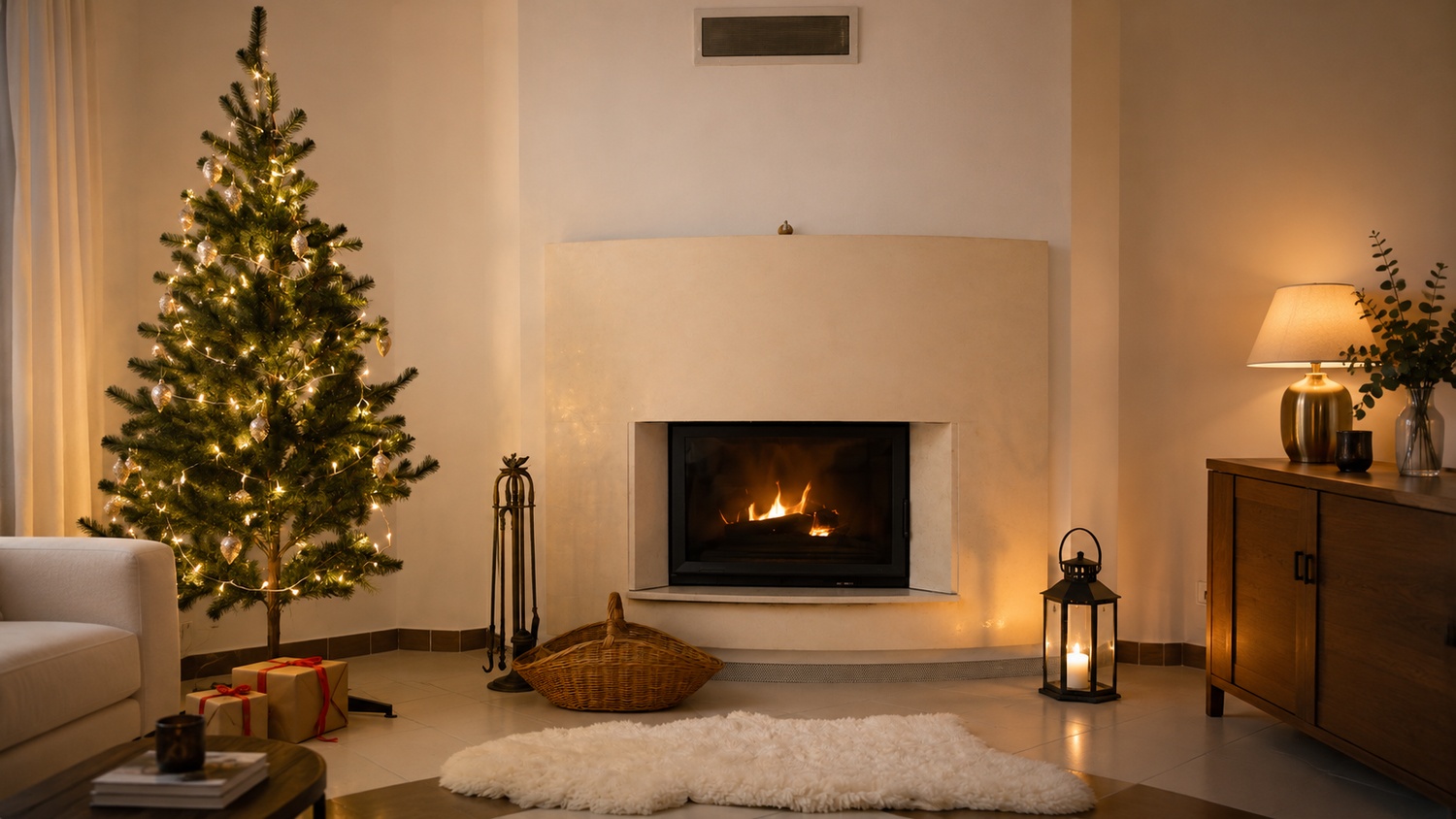cheminée noël
