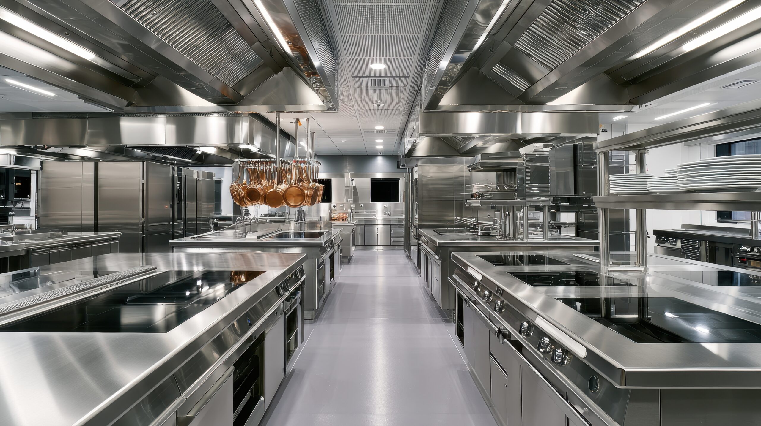 Hotte de cuisine professionnelle