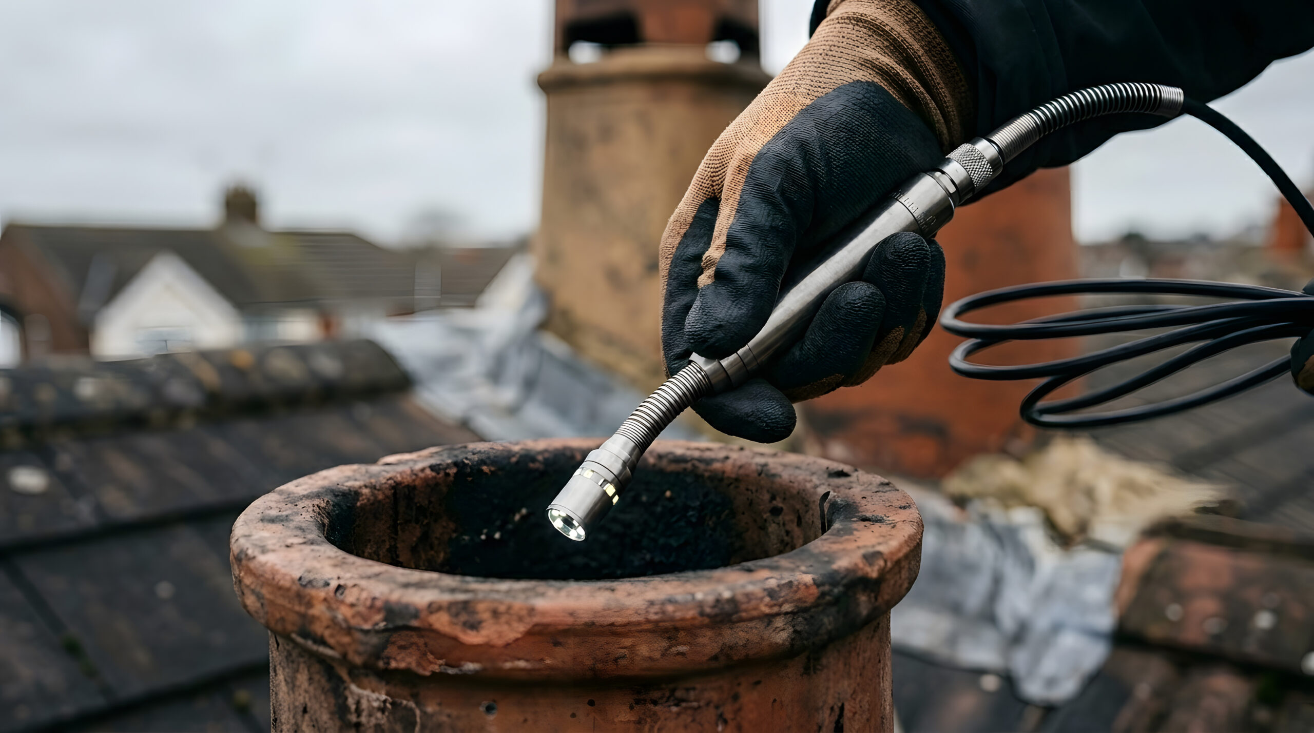 Inspection conduit cheminée