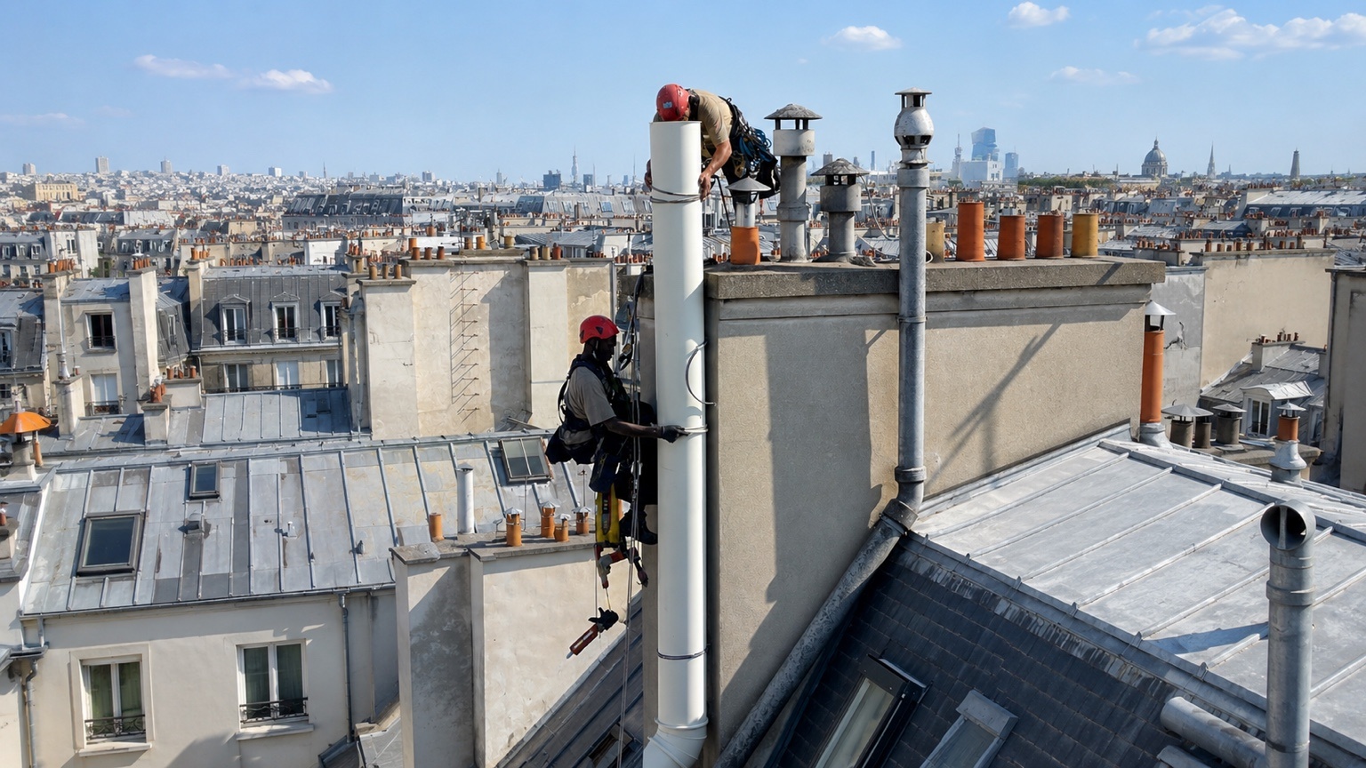 Installation conduit d’extraction