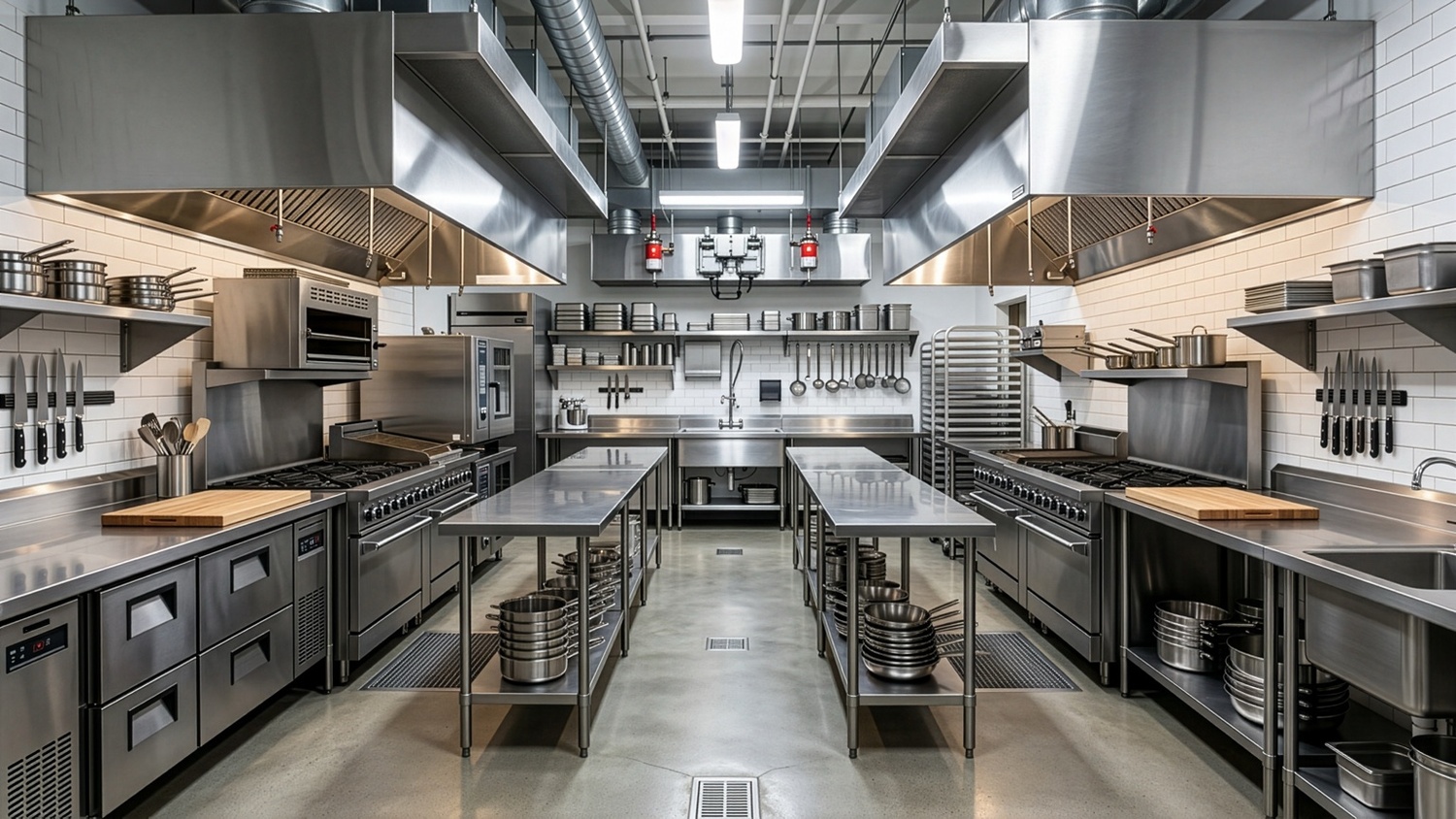 Installation de hotte de restaurant