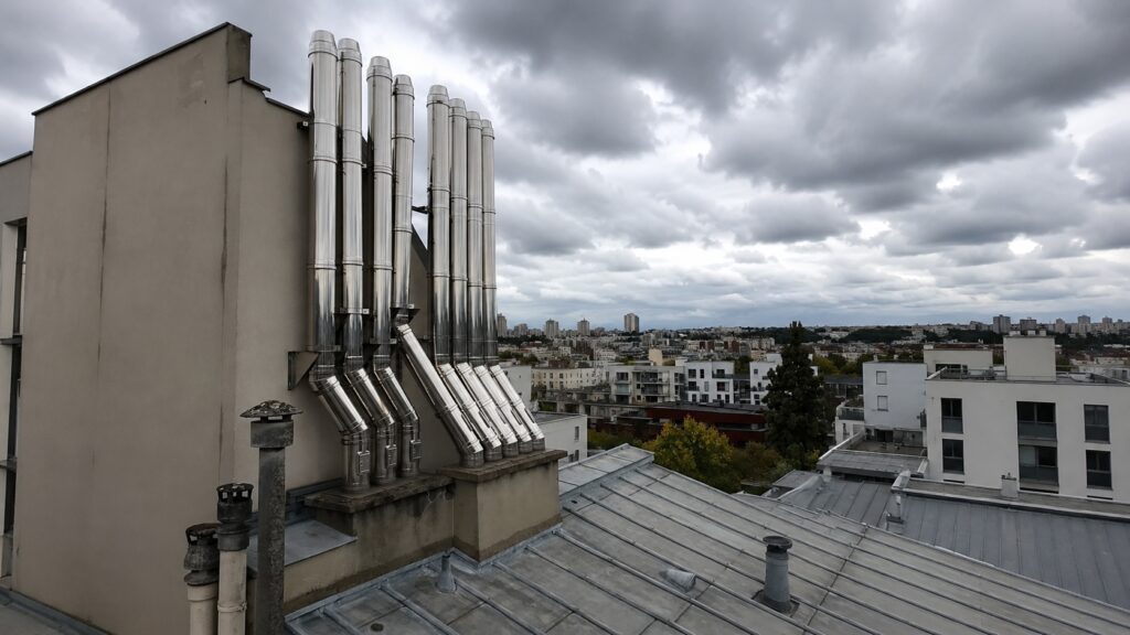 Mise en confirmité sortie cheminée toiture