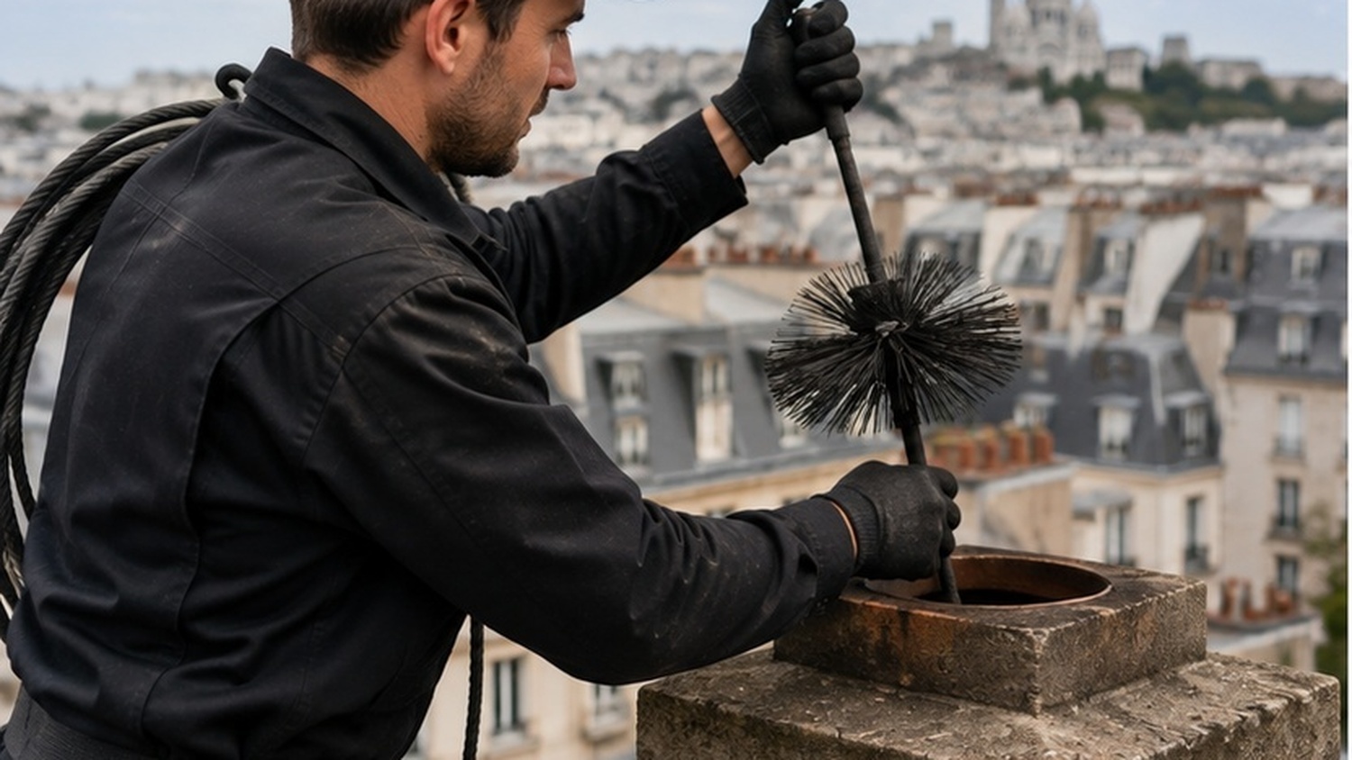 Ramonage par la toiture