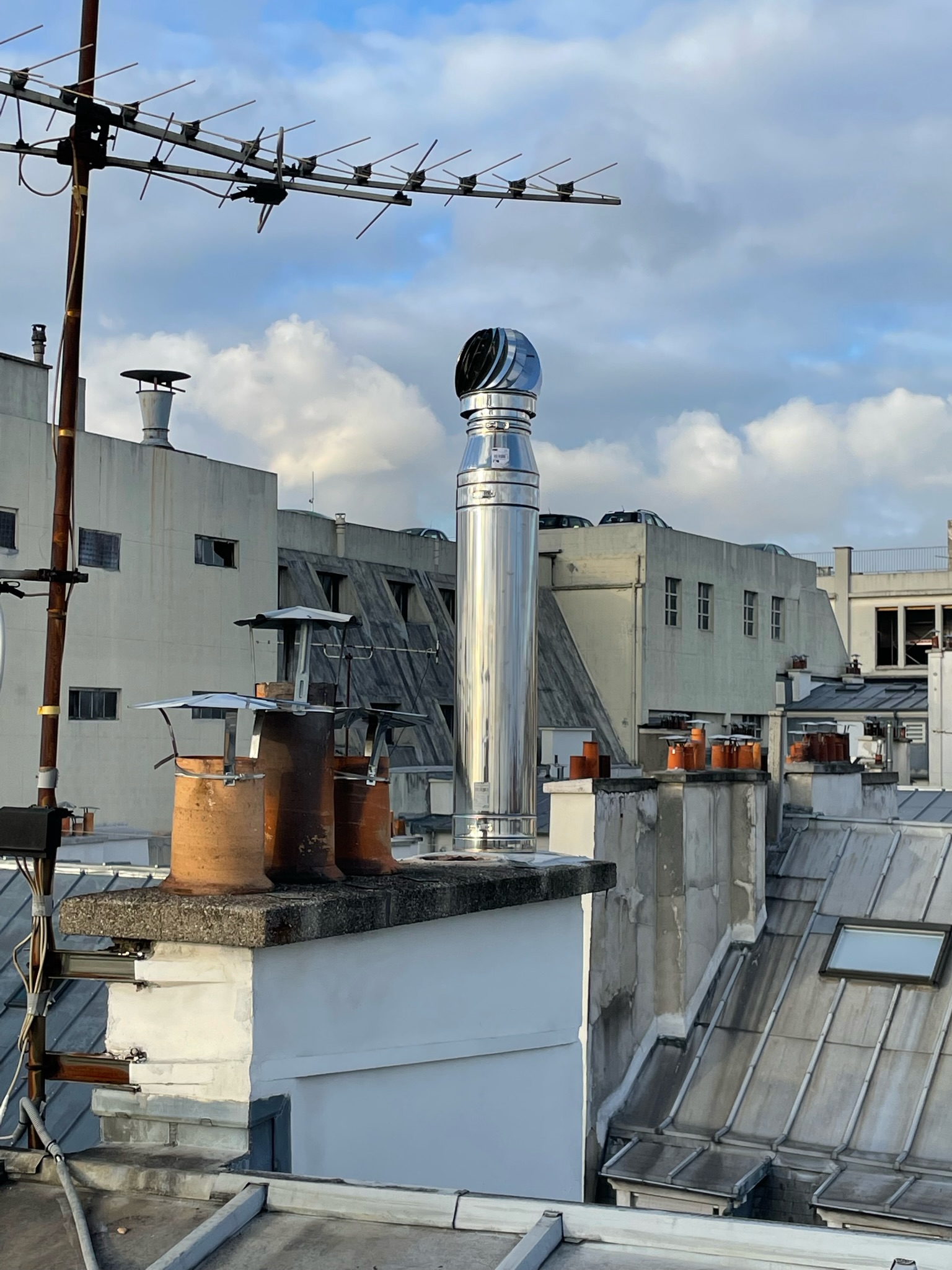 Rehaussement cheminée anti-refoulement
