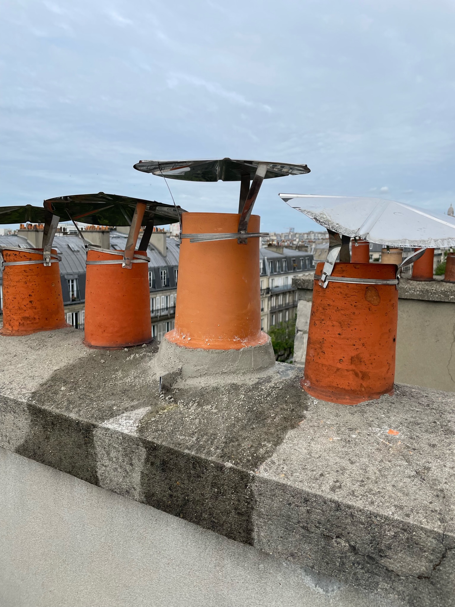 Remplacement terminal cheminée