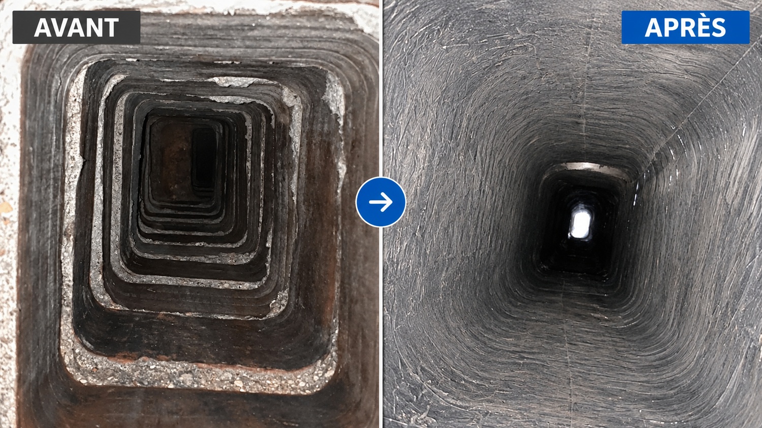 Chemisage conduit avantaprès